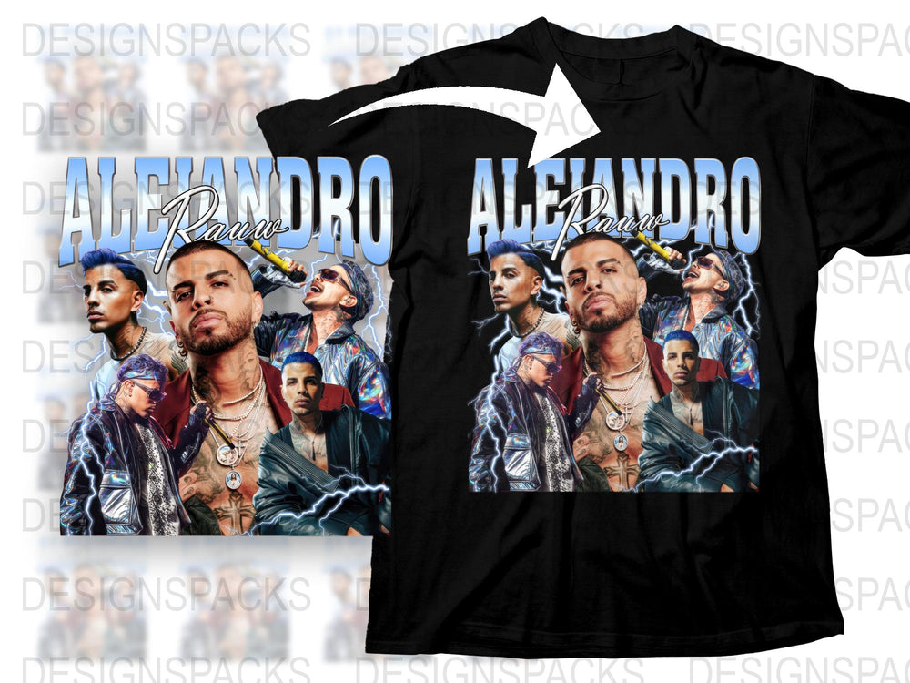 Alejandro Graphic T-Shirt, Urban Fashion Tee, Hip Hop Style, Men's Streetwear Shirt, Cool Portrait Design Top