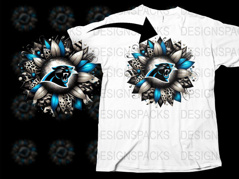Unique Panther Floral Graphic T-Shirt, Stylish Animal Print Tee, Artistic Unisex Top, Trendy Custom Design Shirt