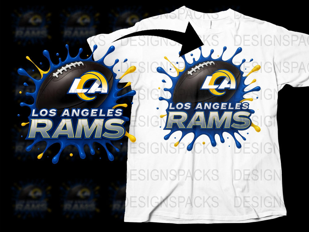 Los Angeles Rams T-Shirt, Sports Team Graphic Tee, Football Fan Apparel, Casual Wear Unisex