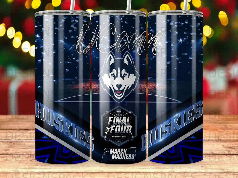 UConn Huskies Final Four 2023 NCAA March Madness tumbler design.