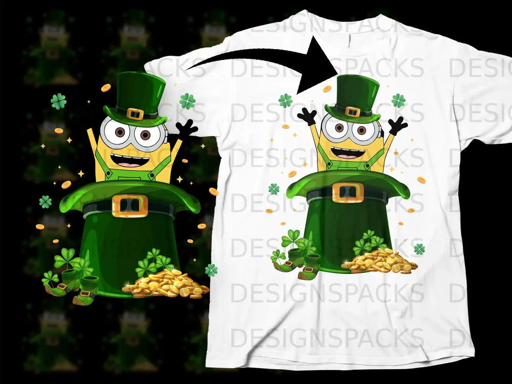 Lucky St Patricks Day Minion leprechaun gold shamrocks product type