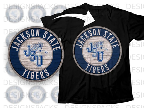 Jackson State Tigers JSU Logo Design Tee Shirt