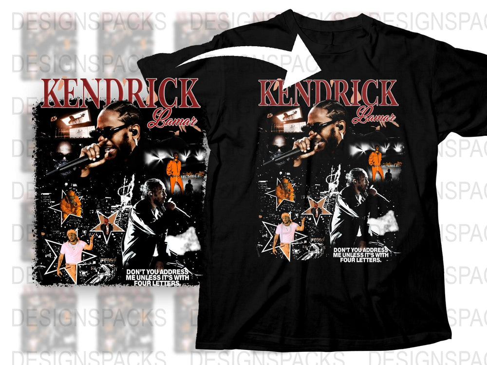 Kendrick Lamar Concert T-Shirt, Graphic Hip-Hop Tee, Music Fan Apparel, Black Cotton Shirt