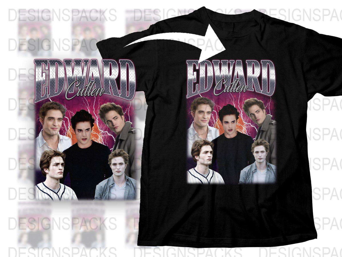 Edward Cullen Graphic T-Shirt, Twilight Saga Movie Tee, Fan Merchandise, Mens and Womens Sizes