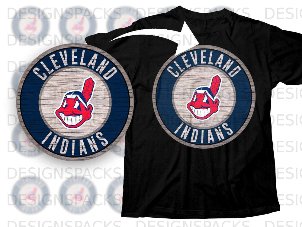 Cleveland Indians Logo T-Shirt Classic Sports Apparel