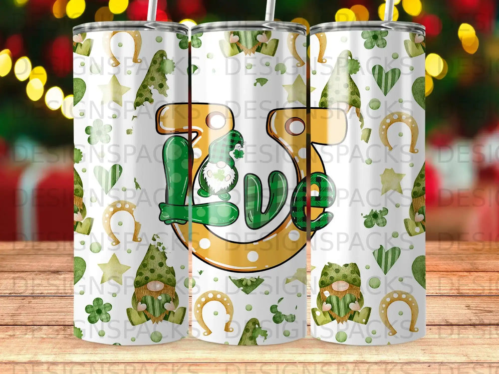 St Patrick Day Green Gnome Love Shamrock Horseshoe product type