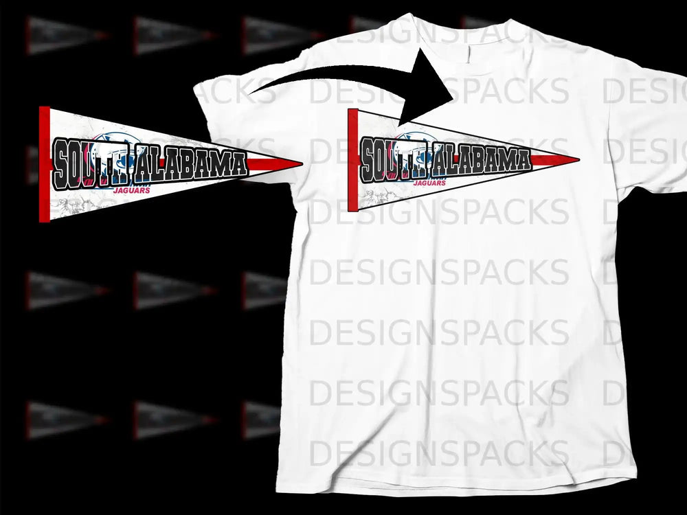 Vibrant South Alabama Jaguars T-Shirt for Fans