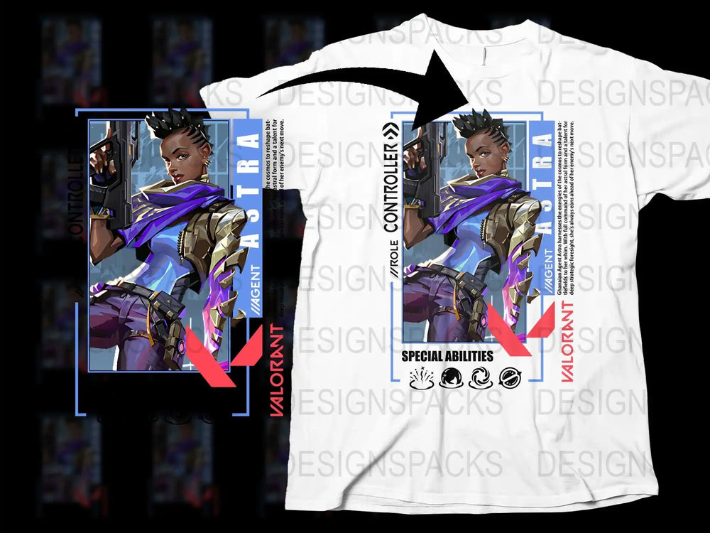 Cyberpunk Hero Graphic T-Shirt, Futuristic Warrior Design, Colorful Short Sleeve Shirt for Gamers and Sci-Fi Fans