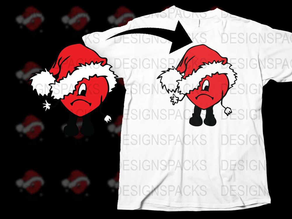 Funny Angry Santa Emoji T-shirt, Christmas Holiday Graphic Tee, Festive Red and White Unisex Shirt