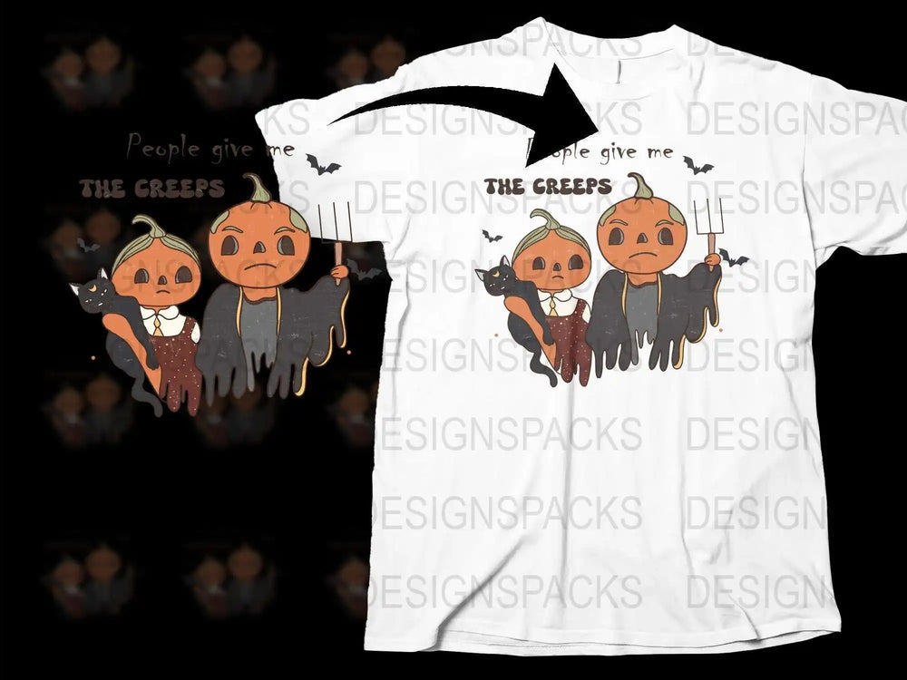 Halloween Themed T-Shirt, Creepy Pumpkin Design, Unisex Graphic Tee, Spooky Autumn Apparel
