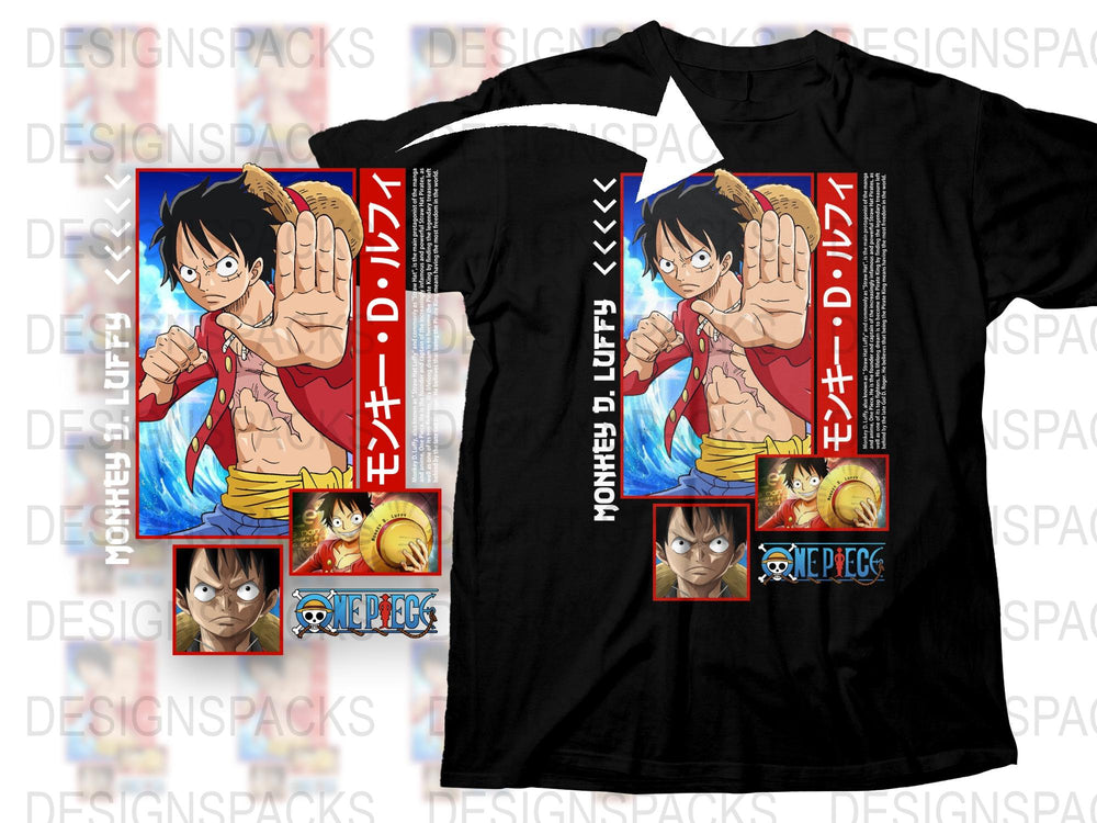 One Piece Anime T-Shirt, Luffy Graphic Tee, Japanese Manga Fan Merch, Cool Kids and Adult Sizes Available