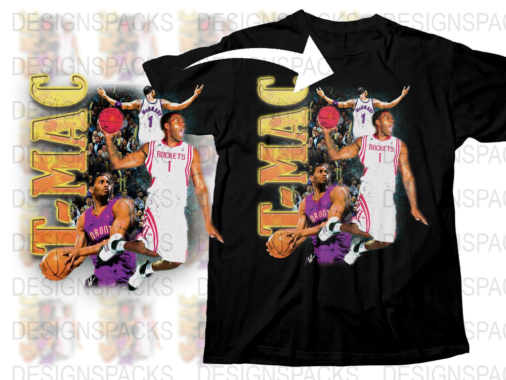 Tracy McGrady T-Shirt, Vintage Basketball Graphic Tee, Houston Rockets NBA Sports Fan Apparel, Retro Style Player Shirt