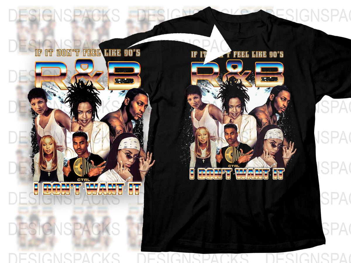 Vintage 90s RandB T-Shirt, Retro Music Fan Tee, Iconic Hip Hop Artists Shirt, Unisex Black Top