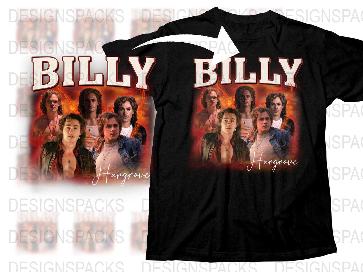 Billy Stranger Things Inspired T-Shirt, Vintage Graphic Tee, Retro 80s Style, Fan Merchandise