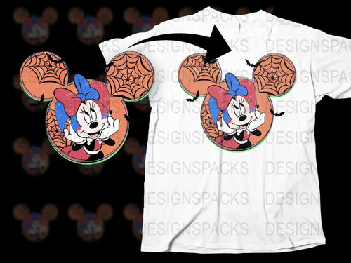 Halloween Mickey Mouse T-Shirt, Spooky Cartoon Character Tee, Unisex Kids and Adult Sizes, Unique Disney Inspired Apparel