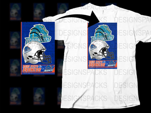 Boise State Broncos Graphic T-Shirt, College Football Team Apparel, Sports Fan Gear