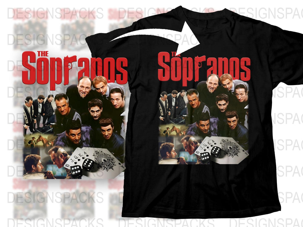 The Sopranos T-Shirt, Classic TV Show Graphic Tee, Vintage Style, Collectible Television Series Merchandise, Men's and Women's Sizes