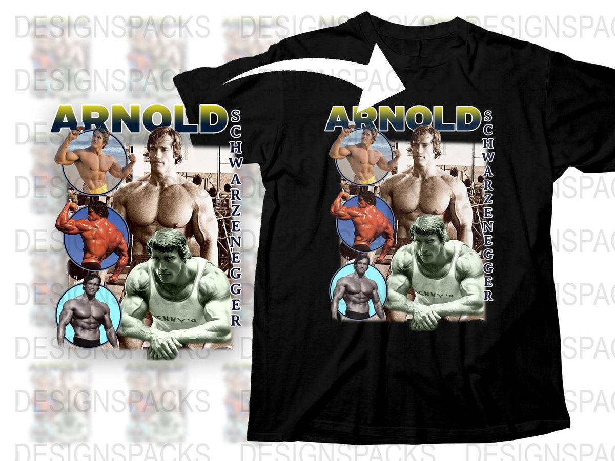Arnold Schwarzenegger Vintage T-Shirt, Retro Bodybuilding Tee, Arnold Classic Gym Wear, Muscle Icon, Unisex Graphic T-Shirt