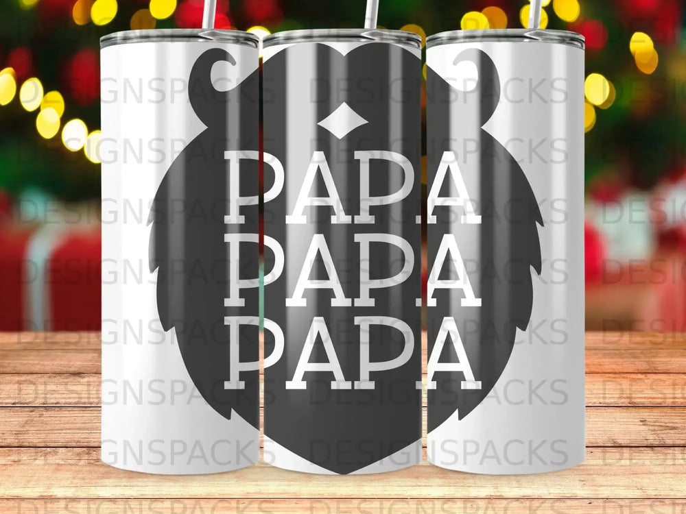 PAPA Bearded Daddy Drinkware Tumbler product type