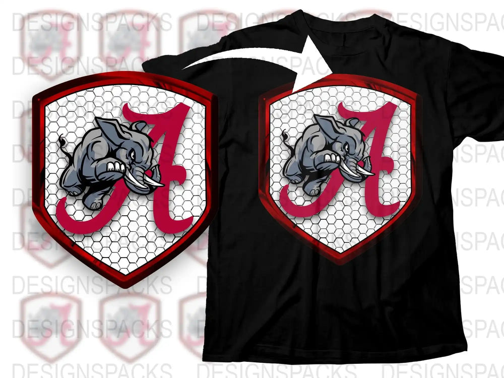 Men's Black T-Shirt with Graphic Panther and Shield Design, Stylish Casual Wear, Unique Animal Print Tee, Bold Colors