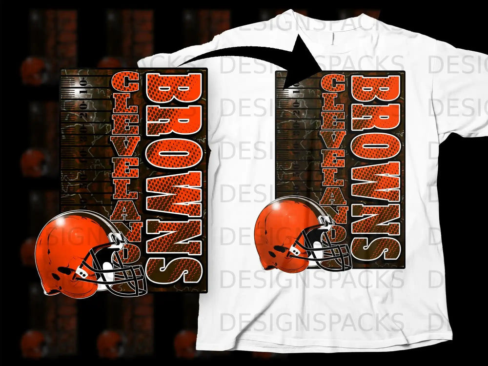 Cleveland Browns Football Helmet T-Shirt