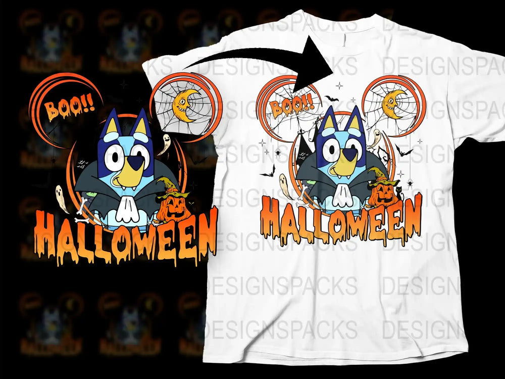 Cute Halloween T-Shirt for Kids, Cartoon Bat and Pumpkin, Boo Graphic Tee, Festive Holiday Apparel
