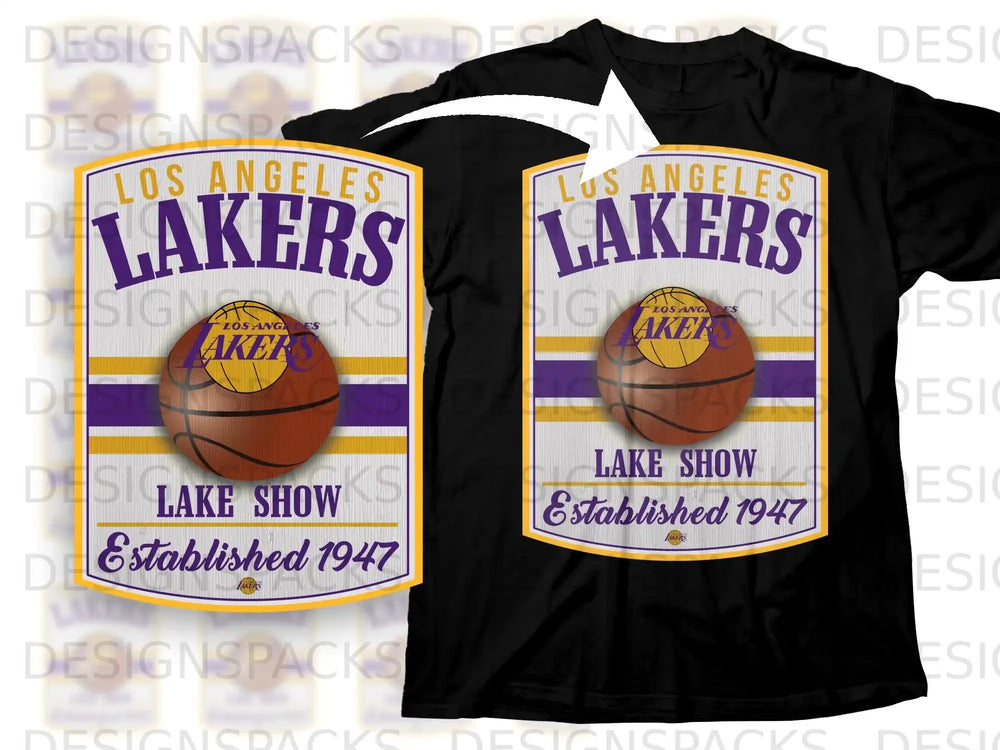 Los Angeles Lakers Lake Show Established 1947 T-Shirt
