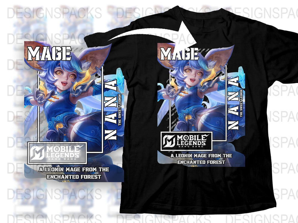 Mobile Legends Mage T-Shirt, Enchanted Forest Graphic Tee, Gaming Apparel, Unisex Fantasy Shirt
