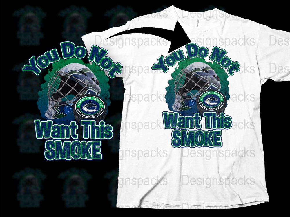 Lacrosse Goalie T-Shirt 'You Do Not Want This Smoke' Graphic Tee, Sports Apparel, Unique Design, Gift for Players