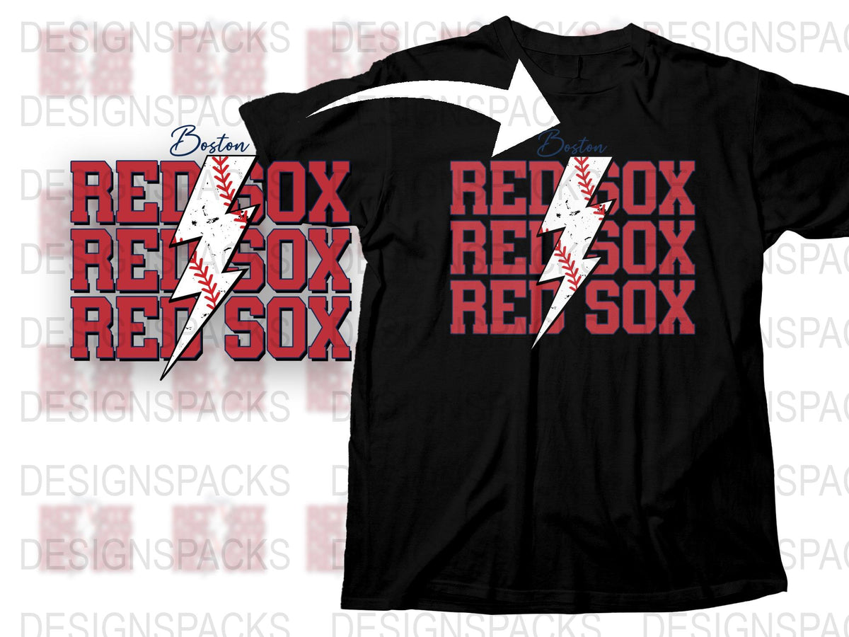 Boston Baseball T-Shirt, Red and White Graphic Tee, Sports Fan Apparel, Unisex Fashion Shirt