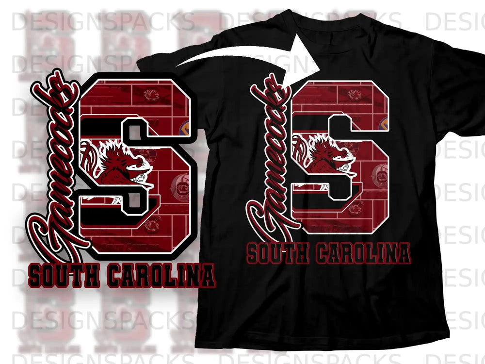 South Carolina Gamecocks S Logo Graphic T-shirt