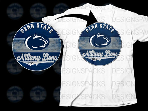Penn State Nittany Lions T-Shirt Vintage Style College Football Fan Gear White Tee