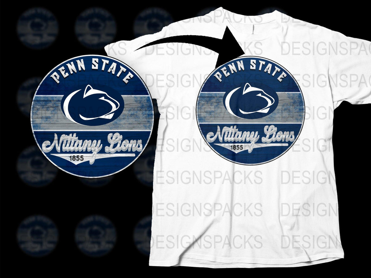 Penn State Nittany Lions T-Shirt Vintage Style College Football Fan Gear White Tee