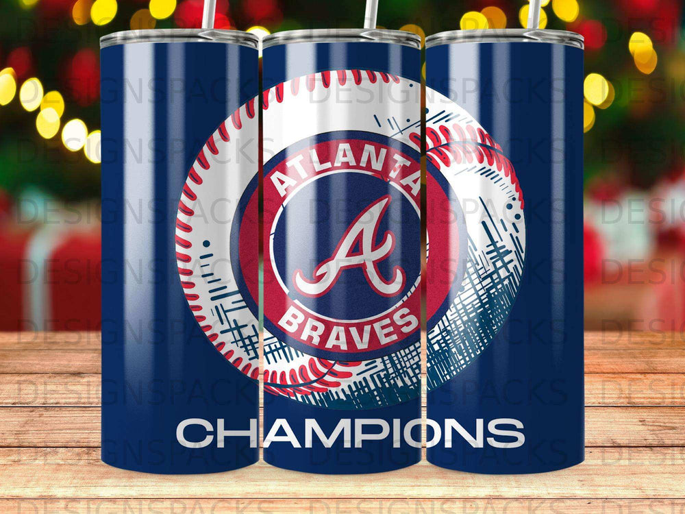 Atlanta Braves Champions Baseball Tumbler product type