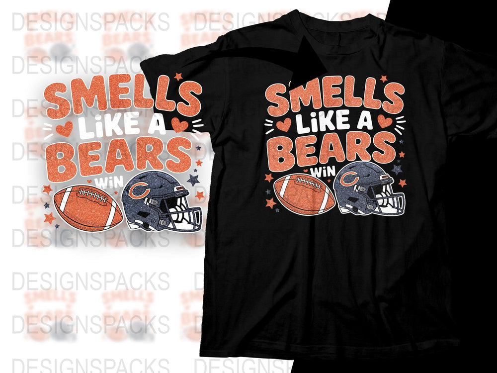 Sports Fan T-Shirt, Smells Like A Win, Football Graphic Tee, Team Spirit, Game Day Apparel, Casual Wear