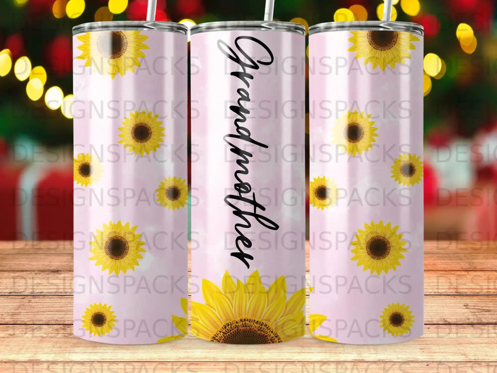 Grandmother Sunflowers Pink Tumbler product type
