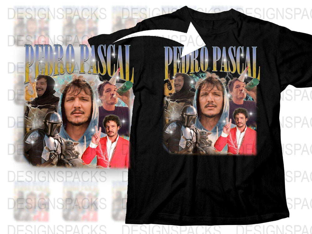 Pedro Pascal Fan T-Shirt, Unique Graphic Tee, Celebrity Inspired Shirt, Pop Culture Apparel, Gift Idea