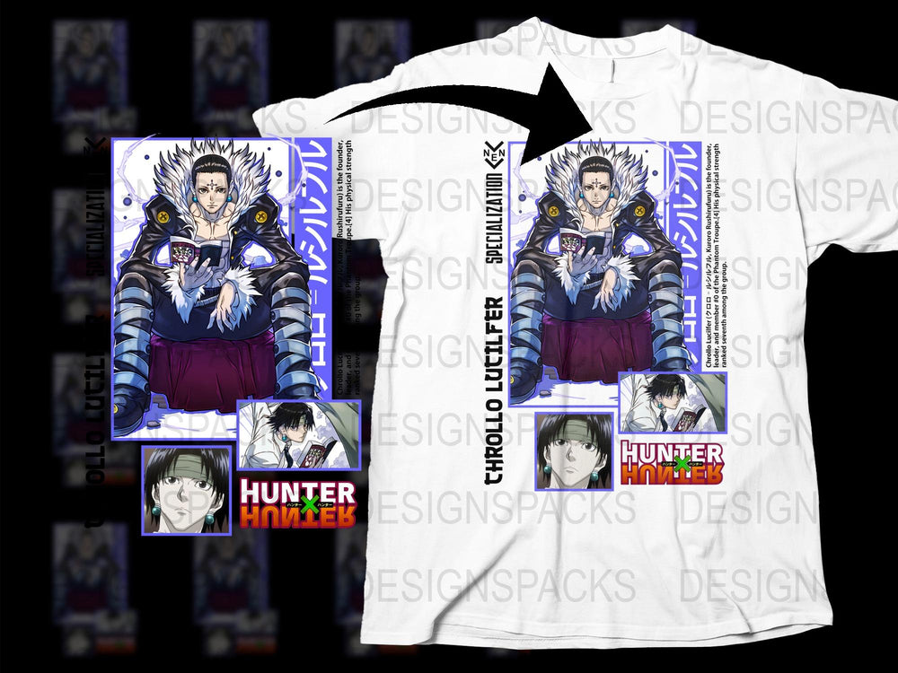 Hunter x Hunter Hisoka T-Shirt, Anime Graphic Tee, Manga Fan Merch, Unisex Cotton Shirt