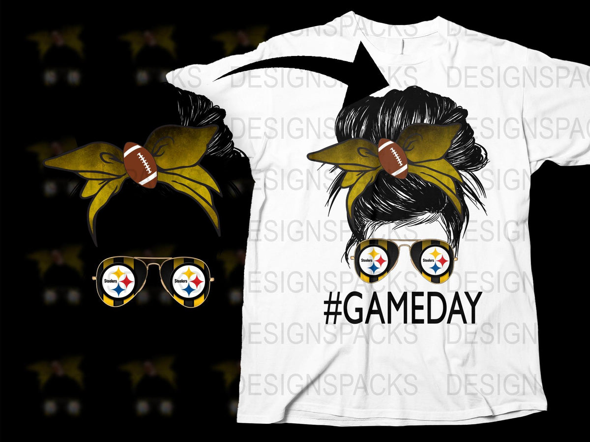 Pittsburgh Football Fan T-Shirt, Gameday Graphic Tee, Stylish Team Sunglasses, Sports Apparel
