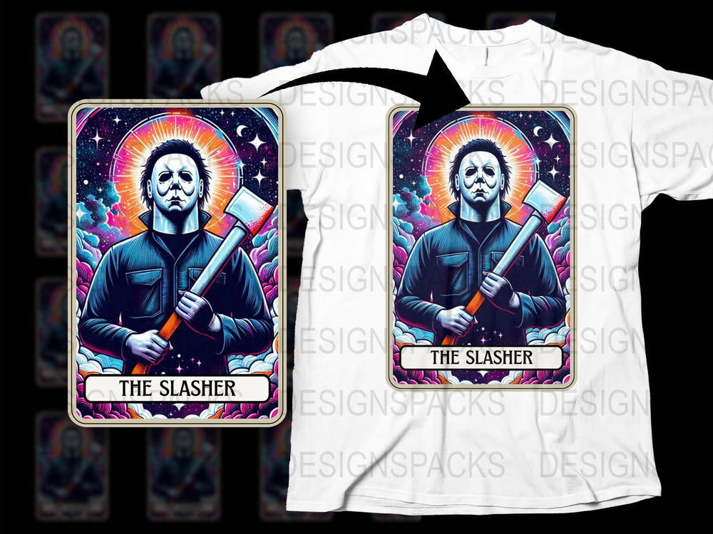 Vintage Horror Movie Inspired T-Shirt, The Slasher Graphic Tee, Unisex Cotton Shirt, Halloween Apparel