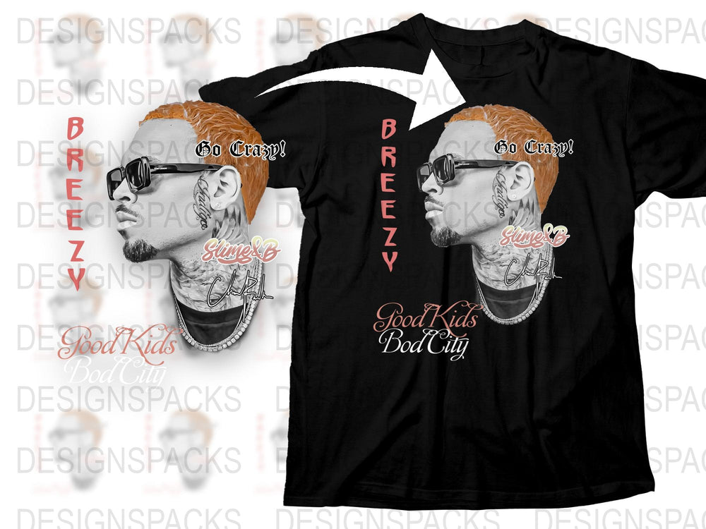 Hip Hop Inspired T-Shirt, Breezy Graphic Tee, Street Style Urban, Good Kids Bad City, Fashion Top