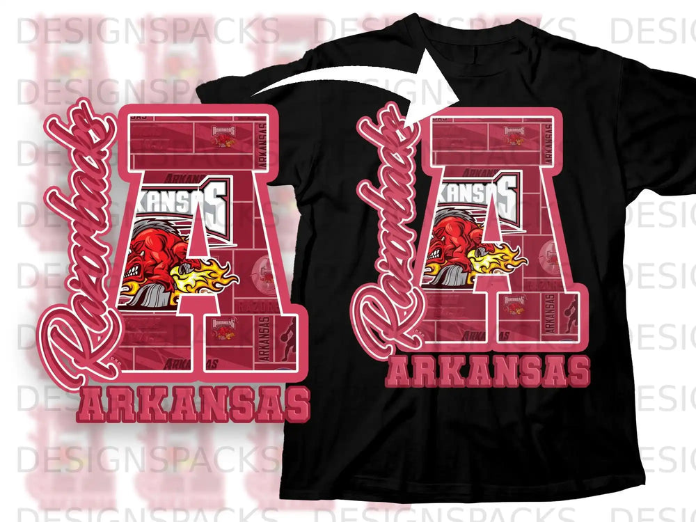 Arkansas Razorbacks Sports Team Graphic Apparel