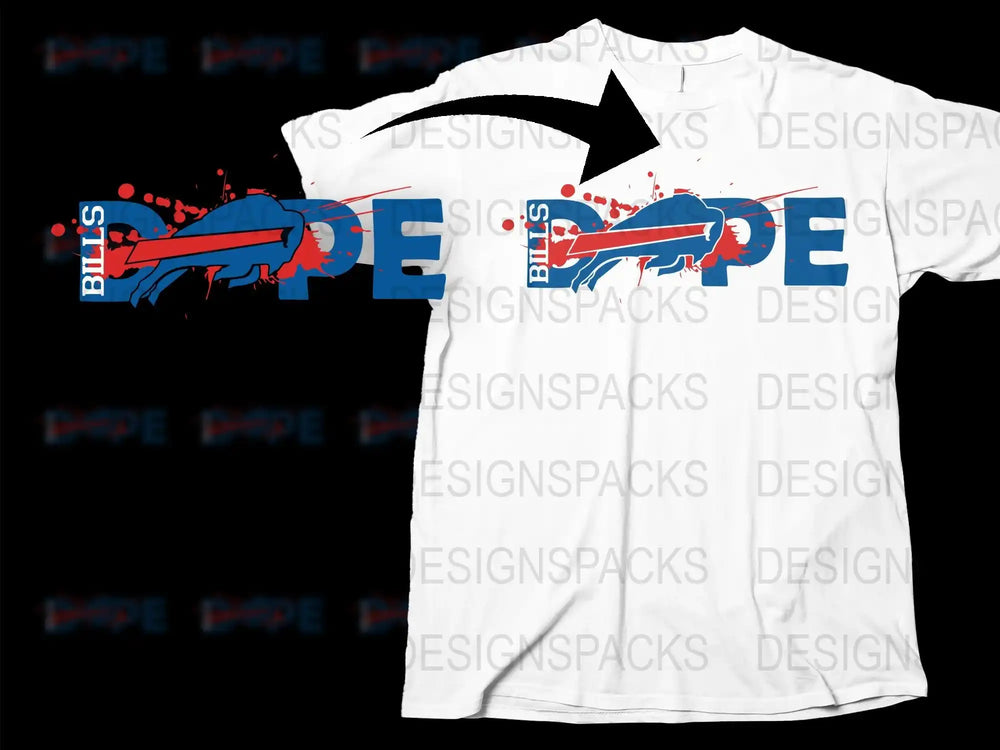 Buffalo Bills Inspired Graphic T-Shirt, Retro Sports Team Tee, Fan Apparel, Bold Colors