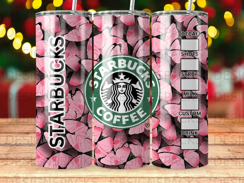 Starbucks Pink Butterfly Coffee Cup Design product type