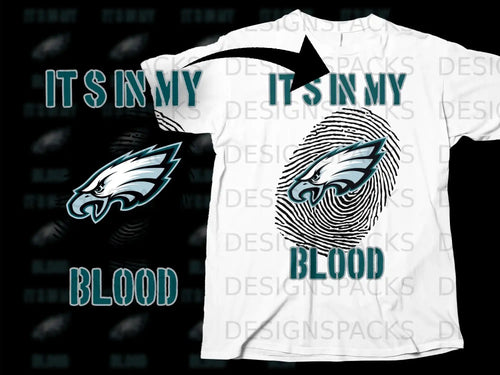 It's In My Blood Eagle Fan Pride Athletic Shirt