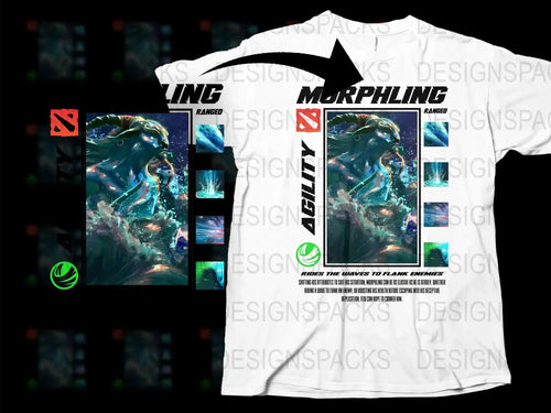 Graphic Designer T-Shirt with Vibrant Abstract Art, Colorful Artist Tee, Unique Digital Print Shirt for Creatives and Designers