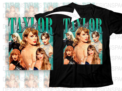 Taylor Inspired Graphic Tee, Pop Star Photo Collage, Music Fan T-Shirt, Gift for Fans