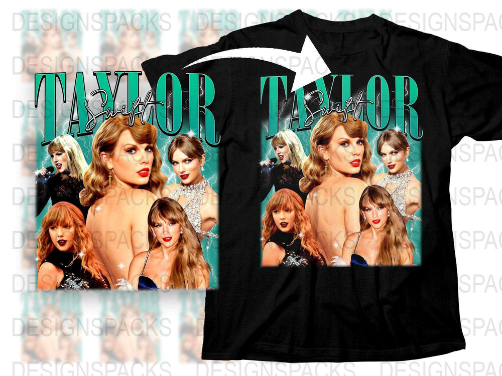 Taylor Inspired Graphic Tee, Pop Star Photo Collage, Music Fan T-Shirt, Gift for Fans