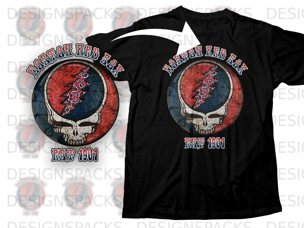 Boston Red Sox Est 1901 Skull Design Shirt