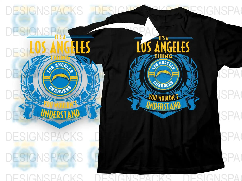 Los Angeles Chargers Fan T-Shirt, Football Team Support Tee, It's A LA Thing, Sports Apparel